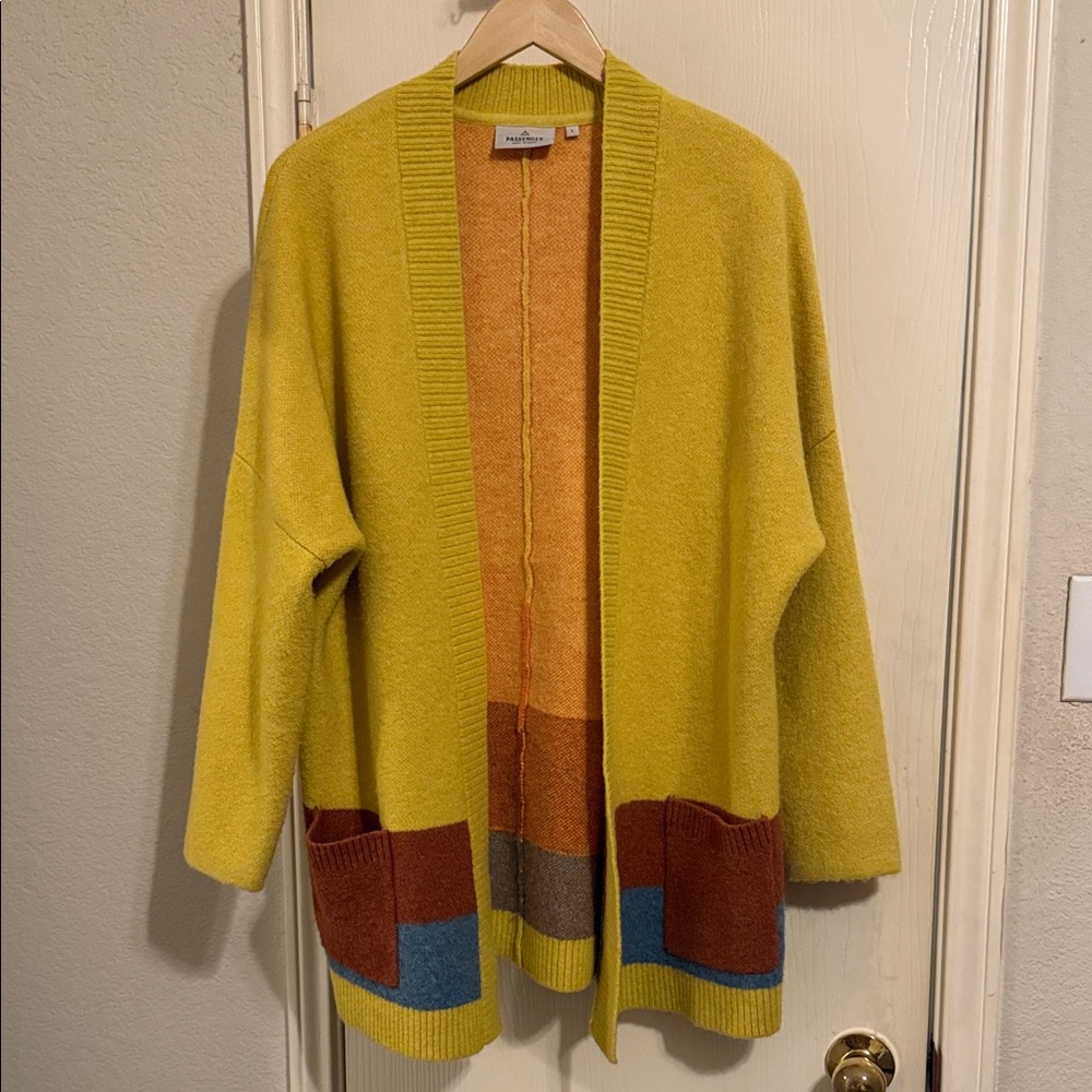 Passenger Multicolor Open Front Cardigan